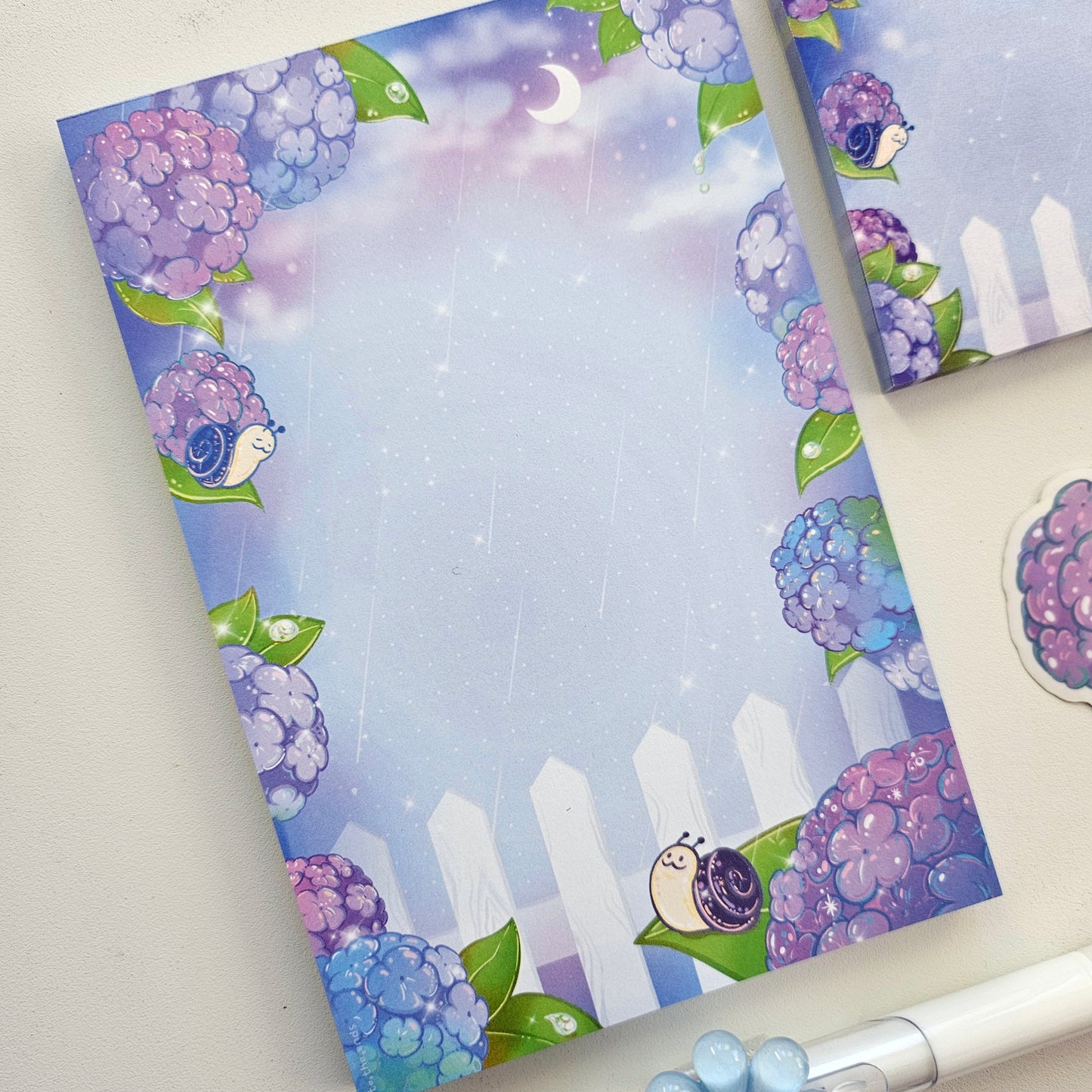 Stationary Set Rainy Day Note Pad Sticky Note Sticker Pen Set