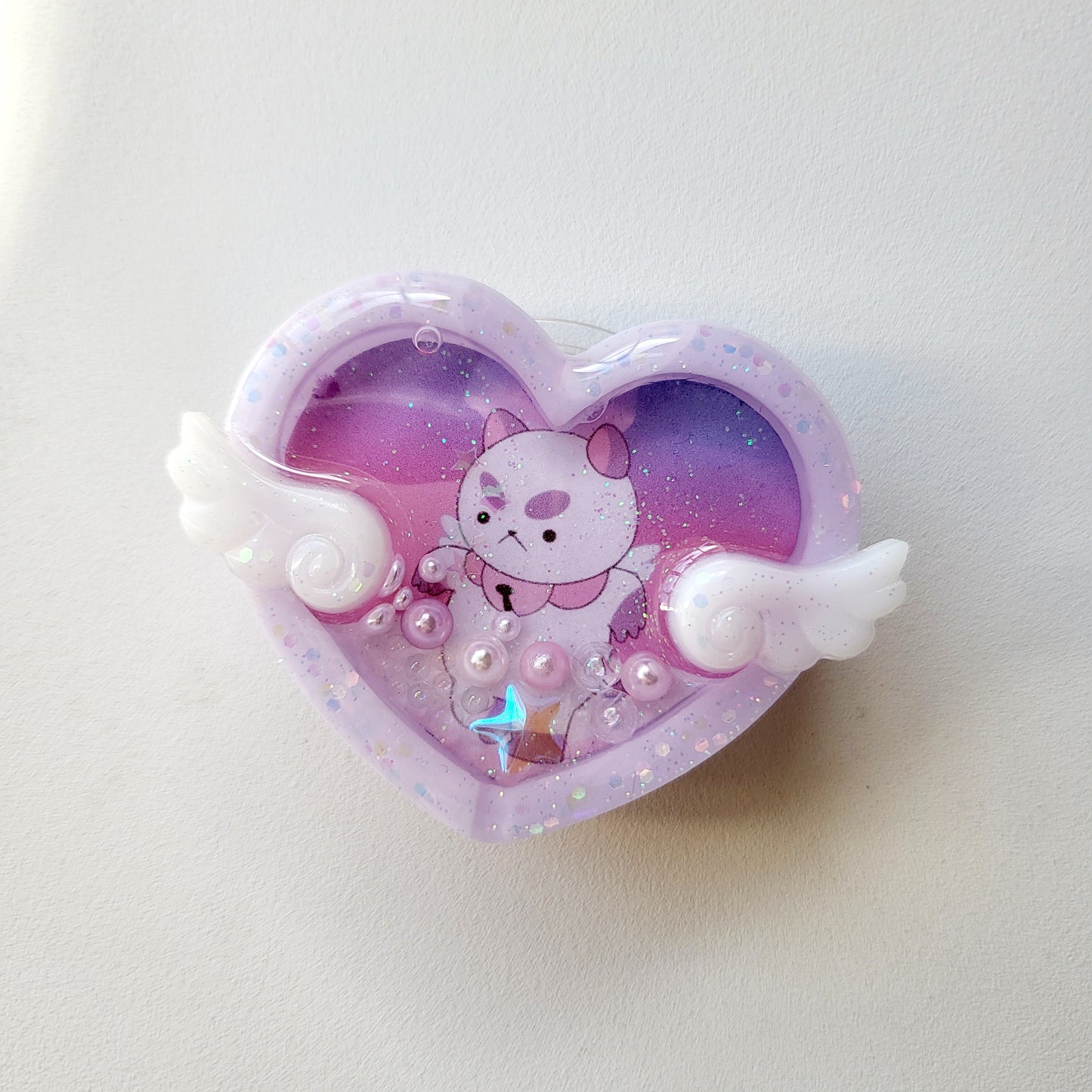 MS Custom Resin Shakers Keychain Phone Grip Badge Reel