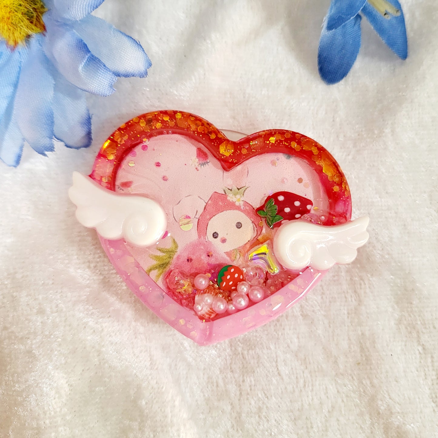 MS Custom Resin Shakers Keychain Phone Grip Badge Reel