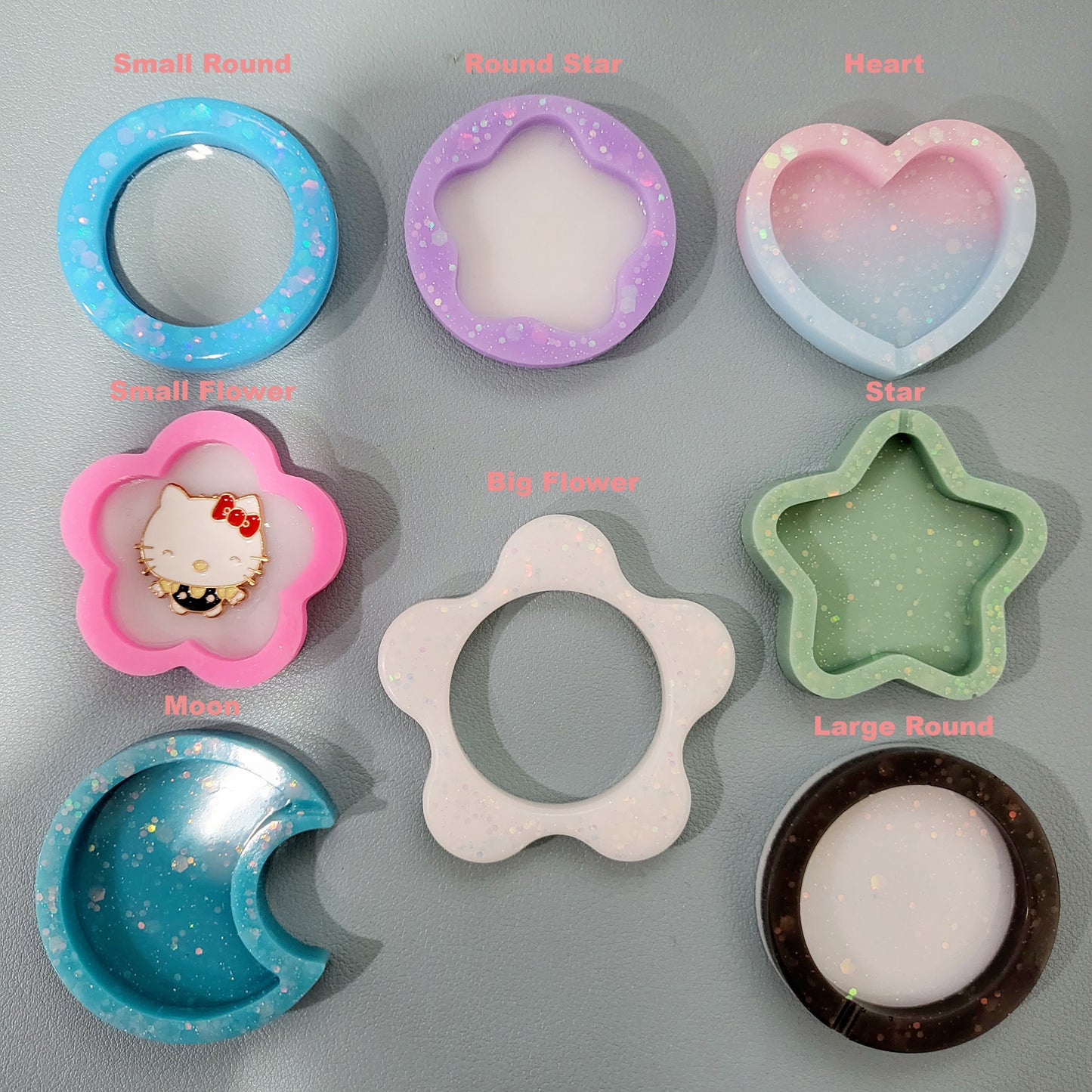 BT BangTan Character Resin Shaker Charms