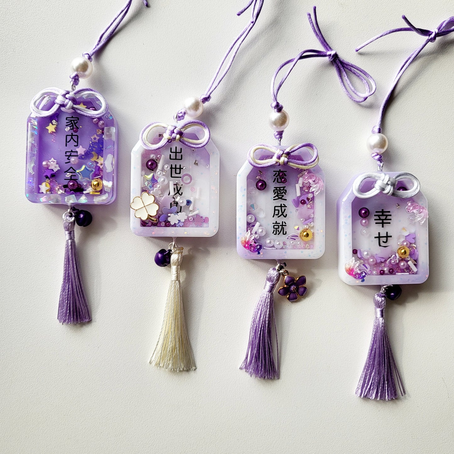 Japanese Omamori Resin Shaker Charm Good Luck