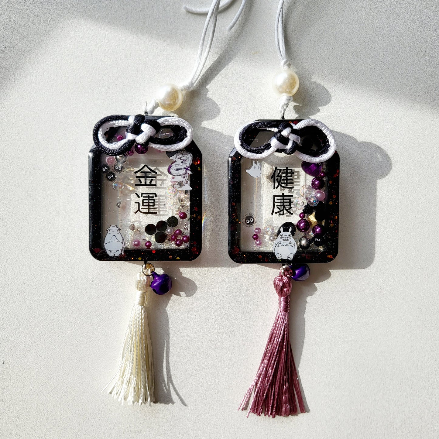 Japanese Omamori Resin Shaker Charm Good Luck
