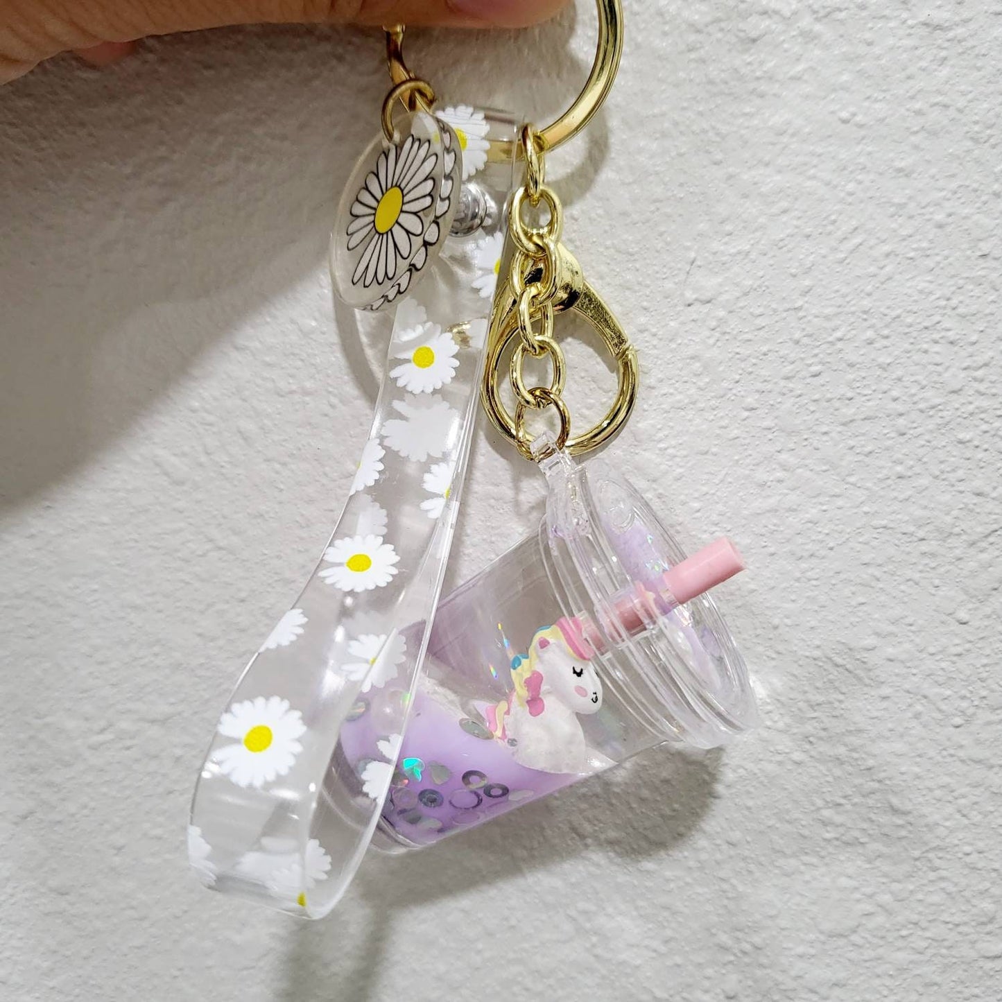MS Unicorn Boba Cup Keychain