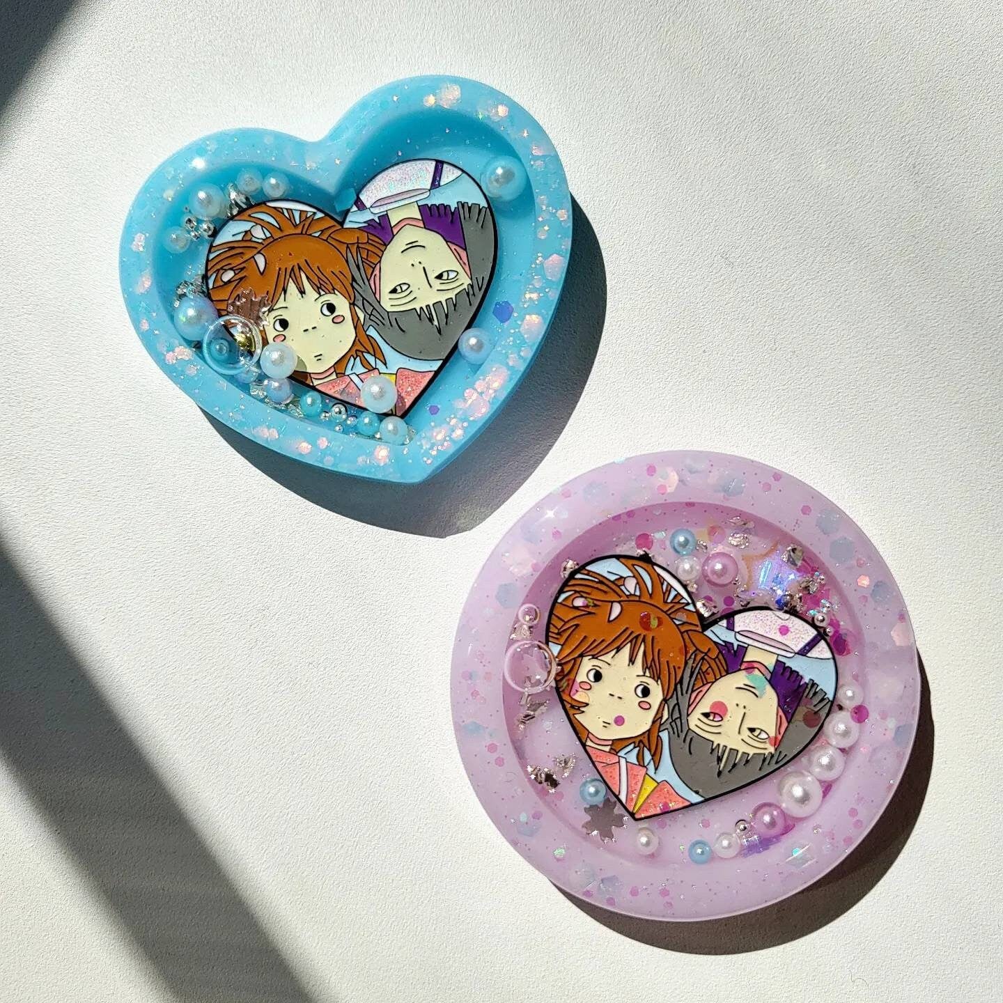 SG Kawaii Japanese Movie Resin Shaker Charm Phone Grip Keychain Badge Reel