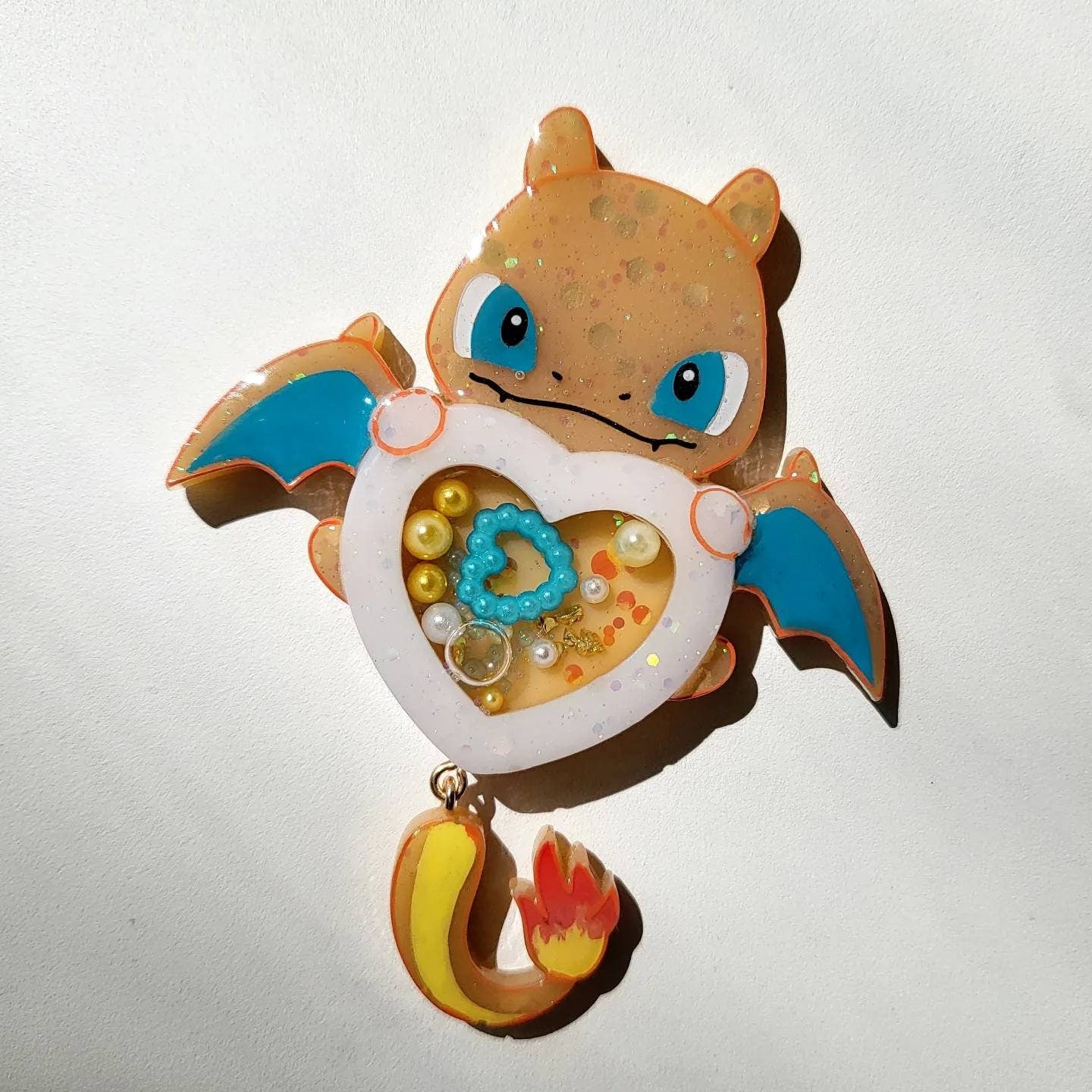 PM Kawaii Handmade Resin Shaker Charm Phone Grip Keychain