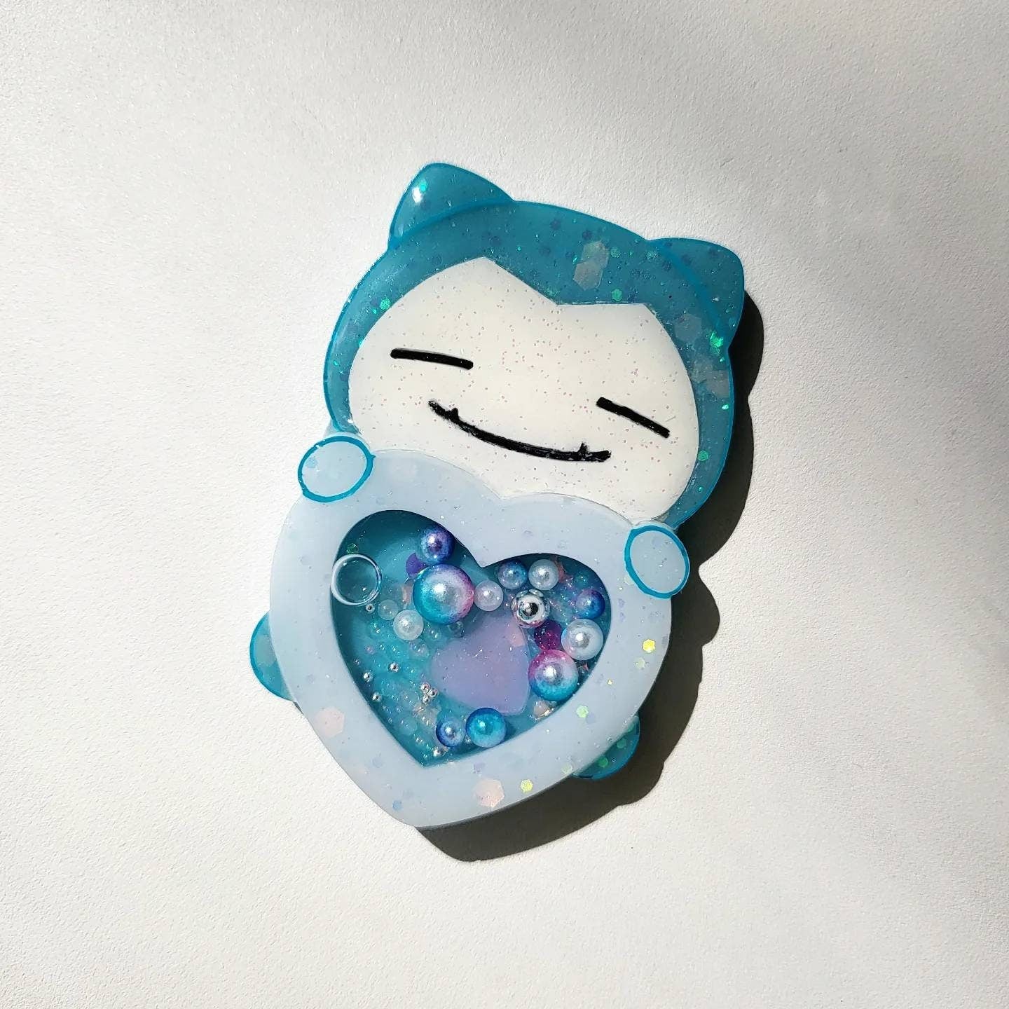 PM Kawaii Handmade Resin Shaker Charm Phone Grip Keychain