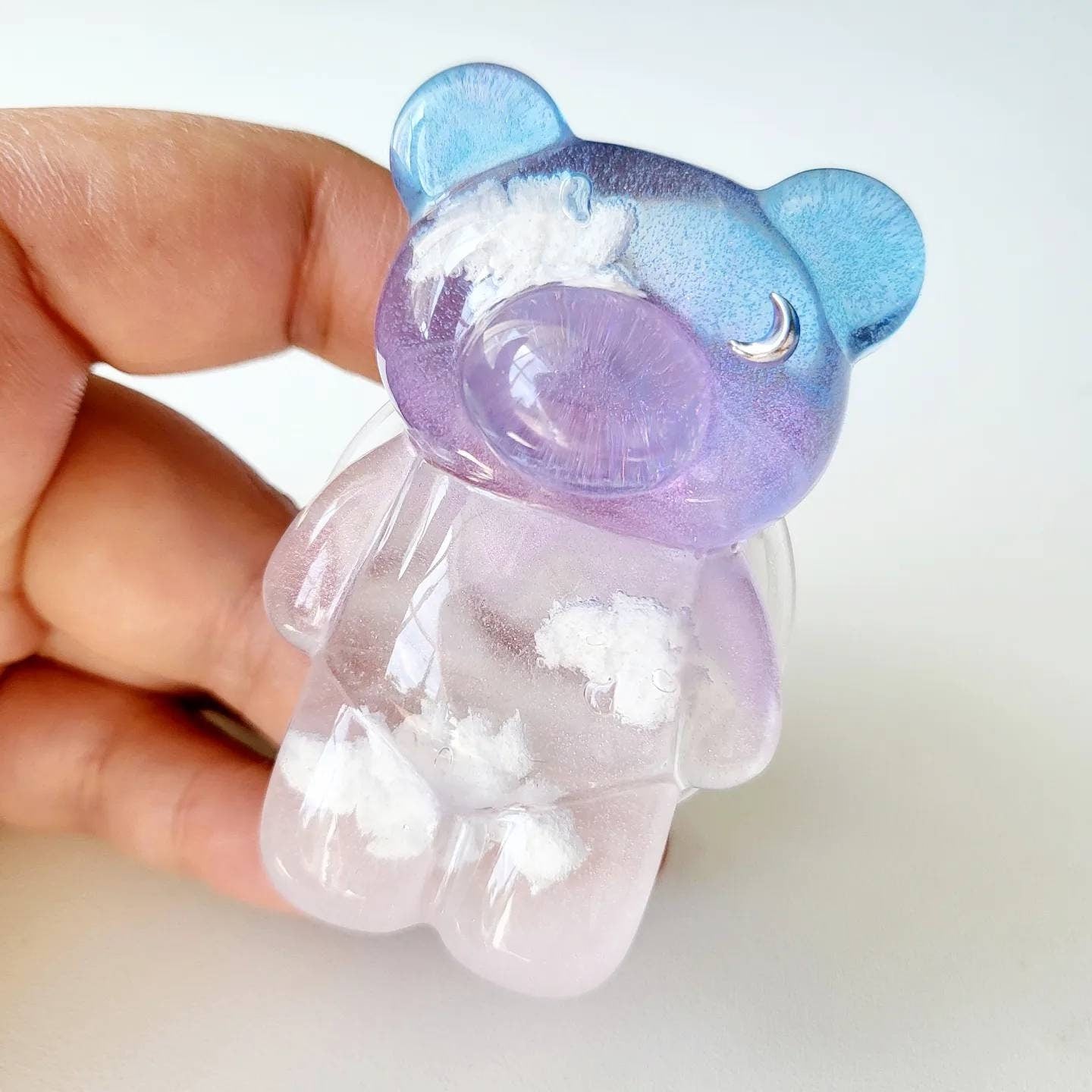 MS Cloud Sunset Resin Teddy Bear Phone Grips