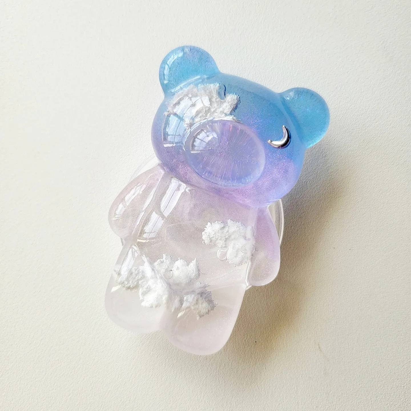 MS Cloud Sunset Resin Teddy Bear Phone Grips