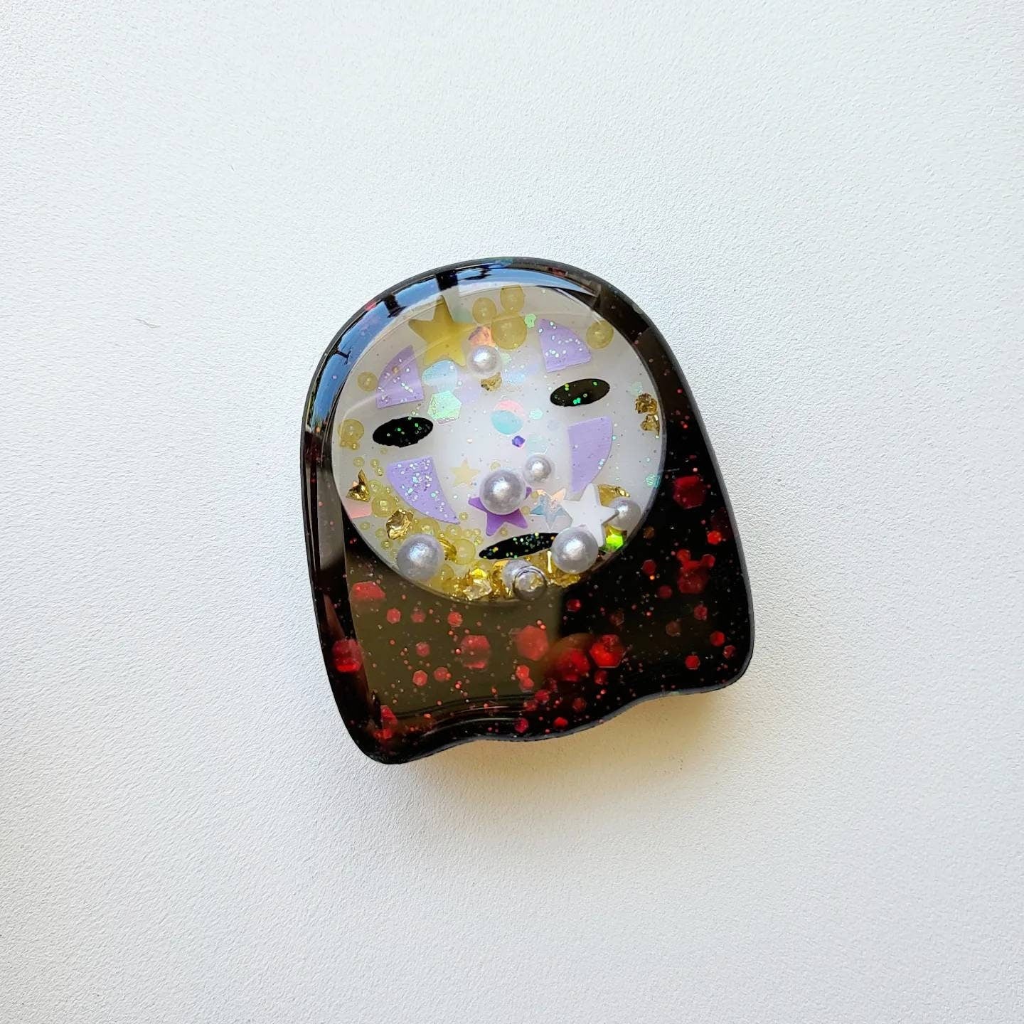 SG Kawaii Handmade Resin Shaker Keychain Charms Badge Reels