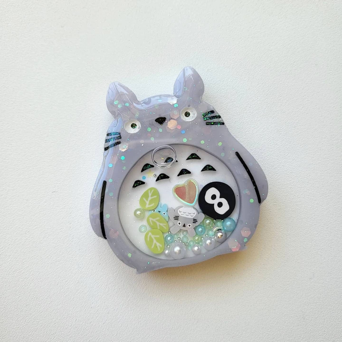 SG Kawaii Handmade Resin Shaker Keychain Charms Badge Reels
