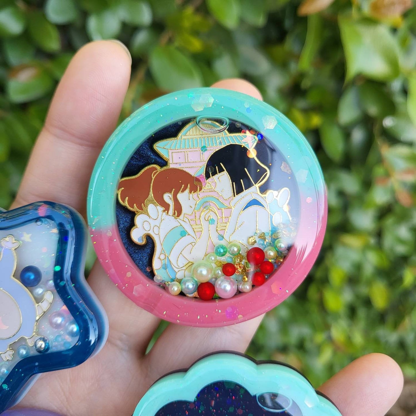 SG Kawaii Handmade Resin Shaker Charm Phone Grip