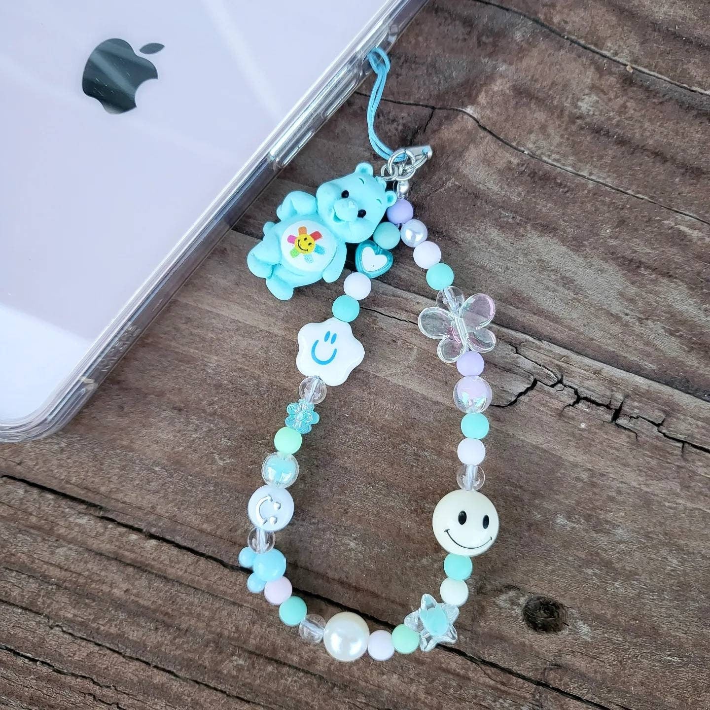PC Bear Beads Phone Charm Strap Phone Accessories