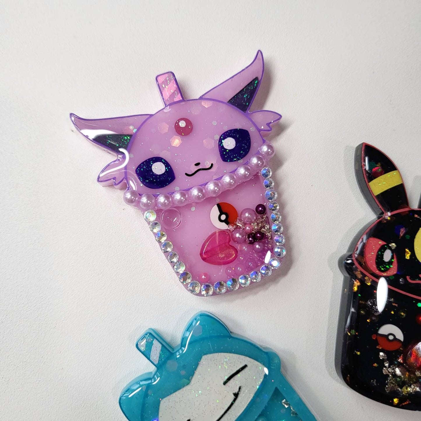 PM Kawaii Handmade Resin Shaker Charm Phone Grip Keychain