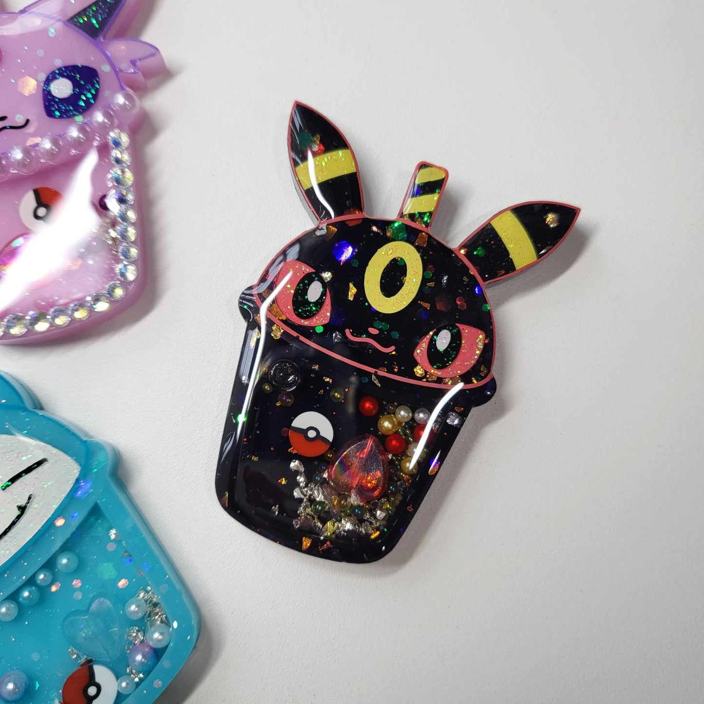 PM Kawaii Handmade Resin Shaker Charm Phone Grip Keychain