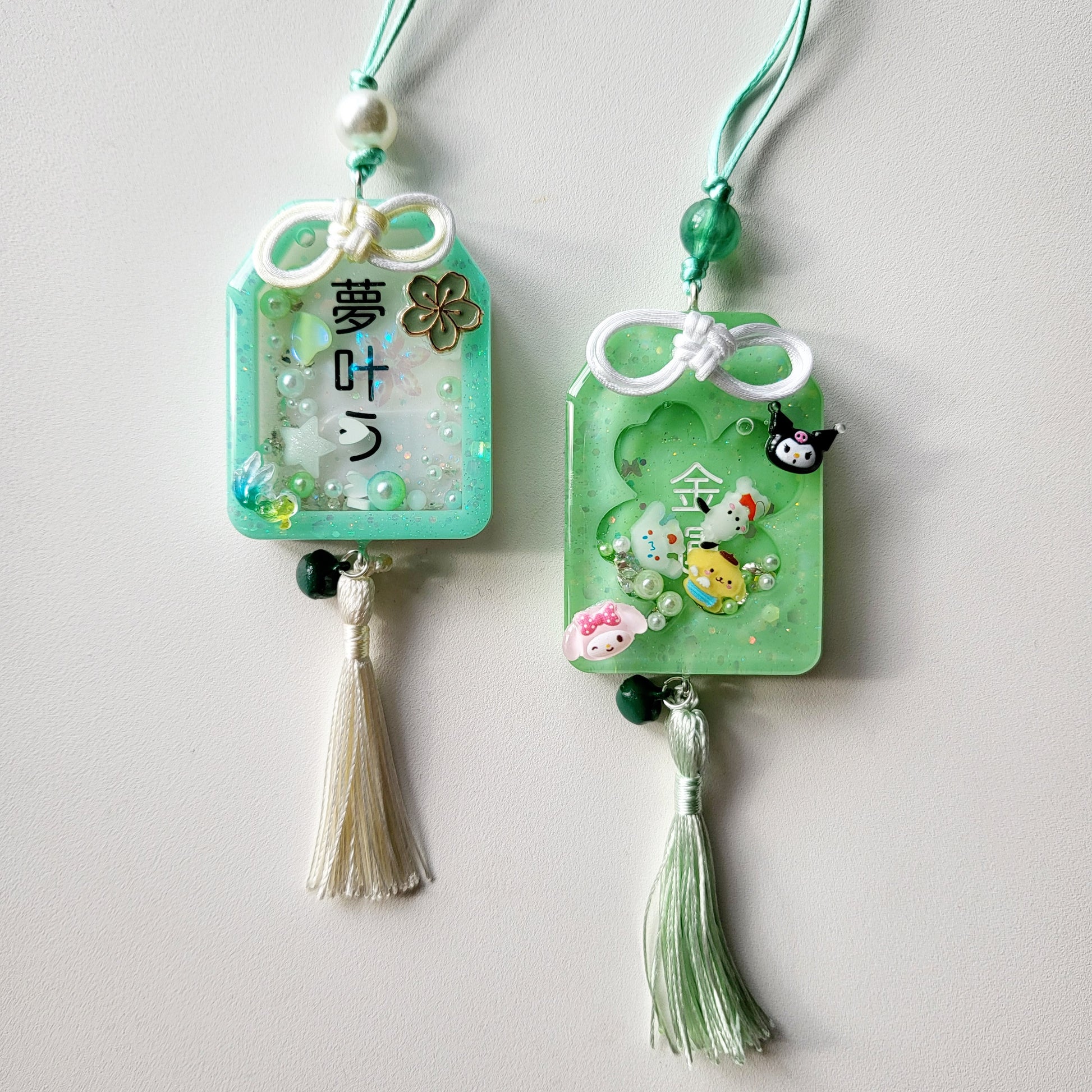 Japanese Omamori Resin Shaker Charm Good Luck –